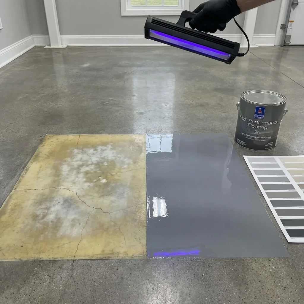 UV Stability and Color Shift Over Time — sherwin-williams epoxy floor colors