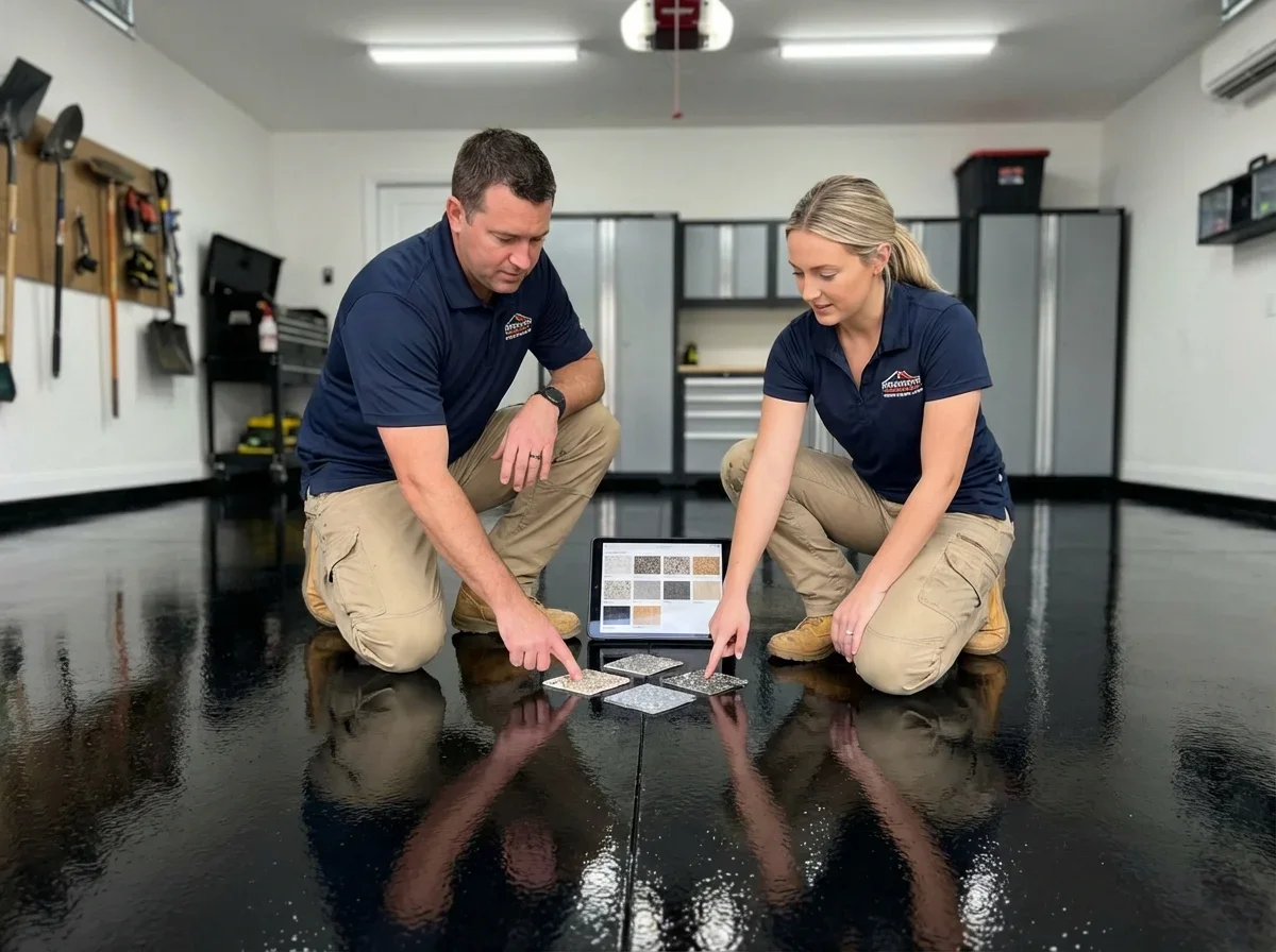 What Contractors Recommend for Black Floors — epoxy garage floor black
