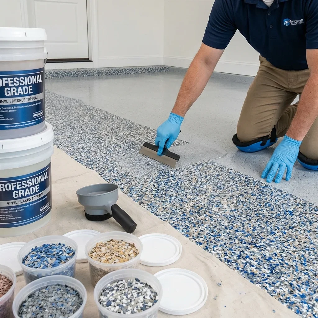Why Professional Installation Matters for Flake Systems — epoxy flake floor colors