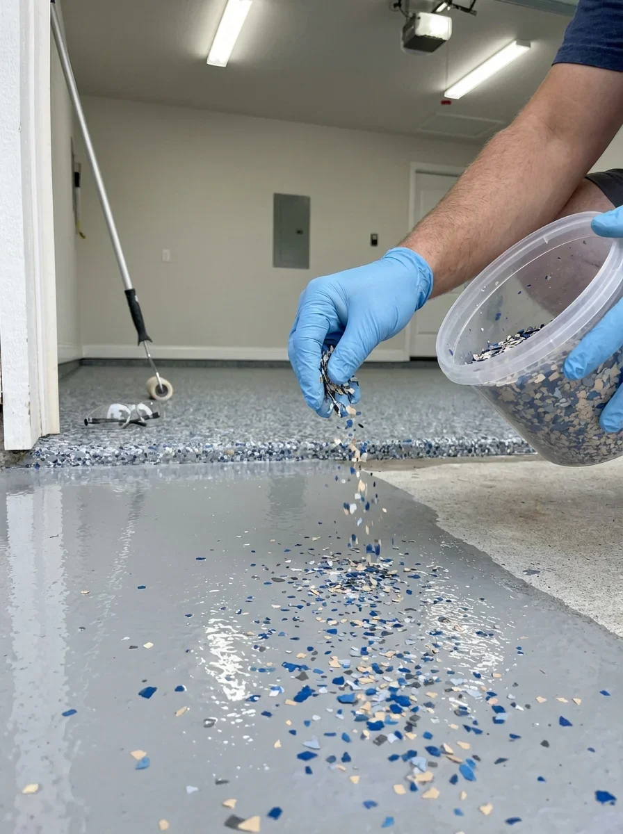 Flake Epoxy Floors — Colors, Styles & What Professional Installation Includes
